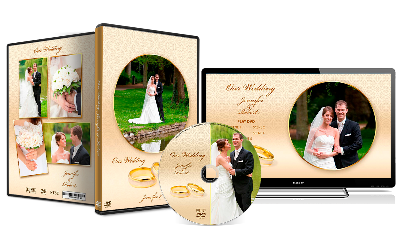 Wedding dvd cover template psd free download