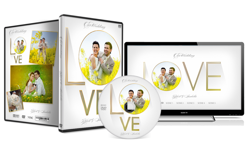 Wedding dvd cover template psd free download