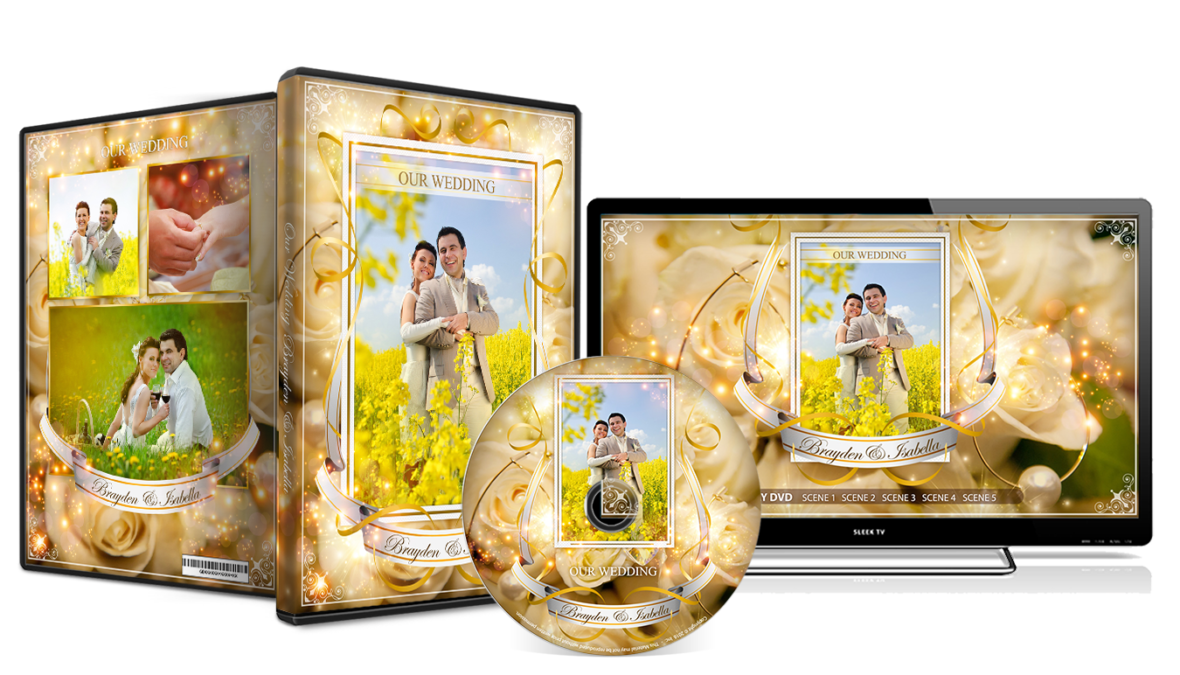 Wedding dvd cover template psd free download