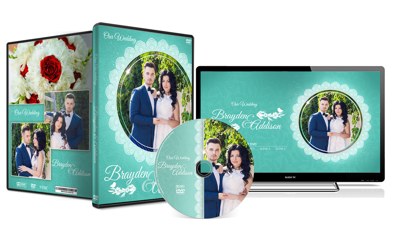 Wedding dvd cover template psd free download