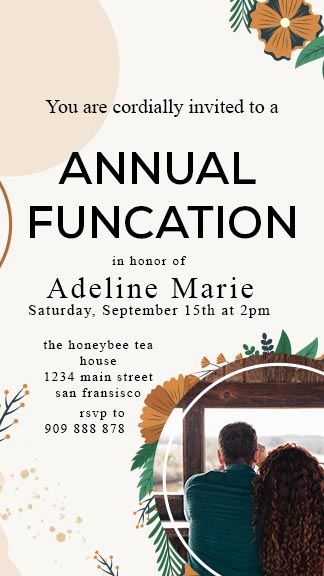 Annual Function Invitation Instagram Template