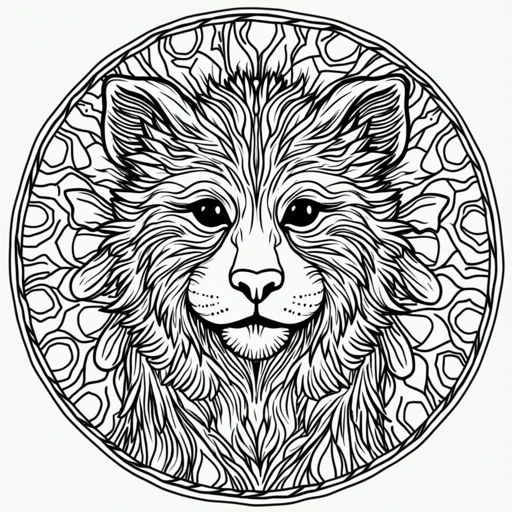 Crea 10 Imágenes De Mandala De Animales Para Niños Colorear Design Generator