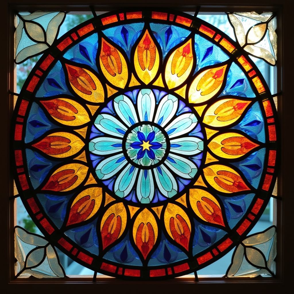 Stained Glass Circle Design Generator