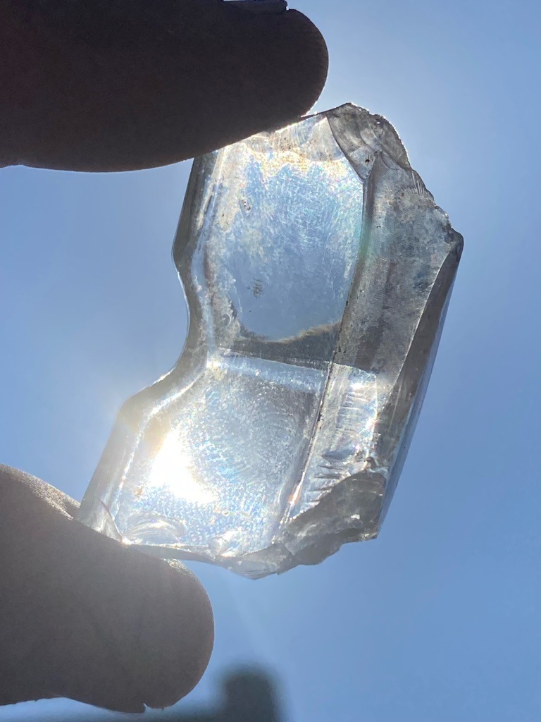 Likely Non-Diamond (Potential Glass, Quartz, or Slag) - Rough / Irregular fragment