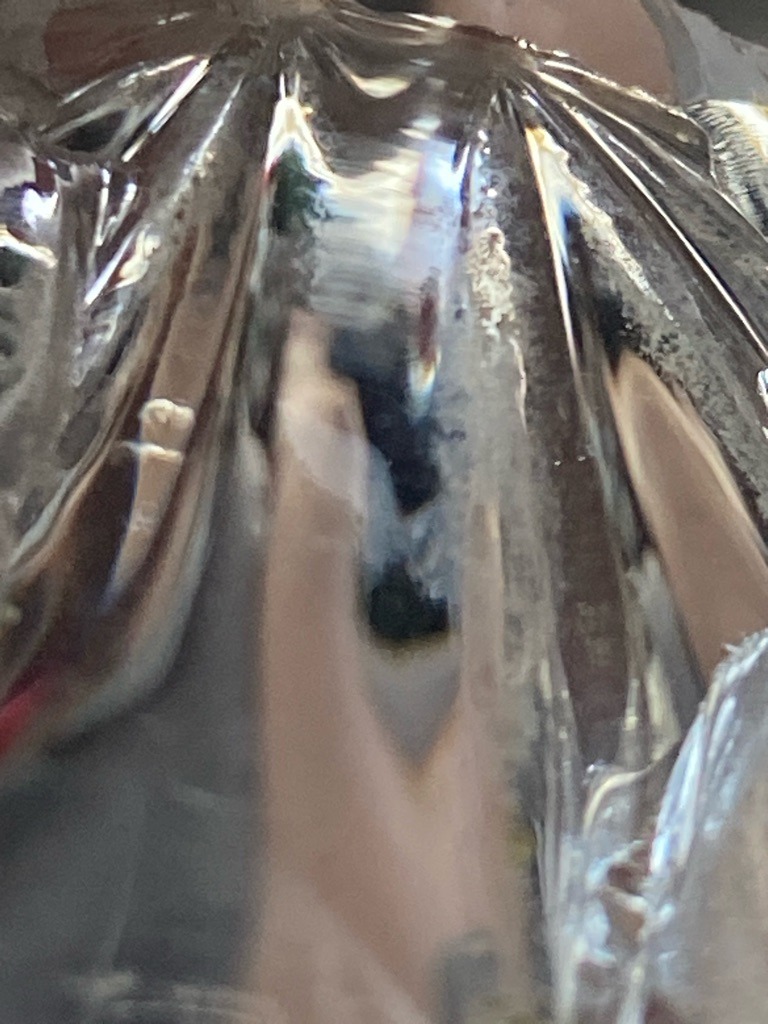 Not a diamond, appears to be lead crystal glassware or cut glass - Irregular / Faceted glassware object