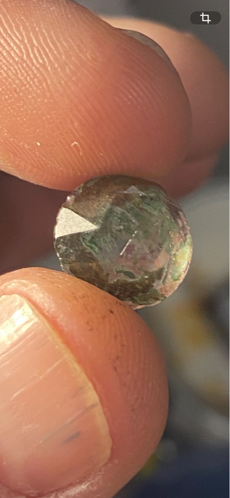 Industrial/Salt and Pepper Natural Diamond - Rough/Partially Polished Geometric