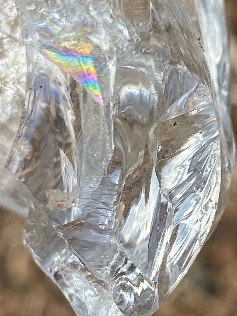 Non-diamond (Likely Glass or Quartz) - Rough / Uncut (Amorphous shard)