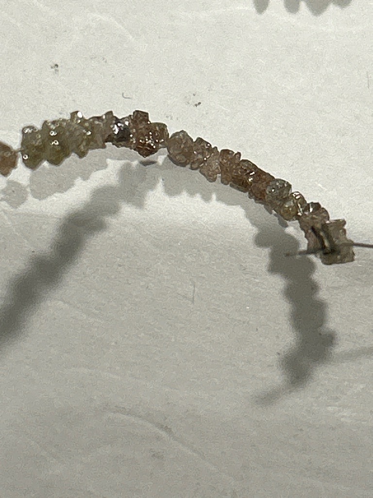 Natural (Rough / Uncut Diamond Strand) - Rough Crystal / Octahedral and Dodecahedral Raw Form