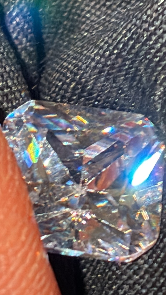 Moissanite (Simulant) - Radiant Cut (Rectangular Modified Brilliant)