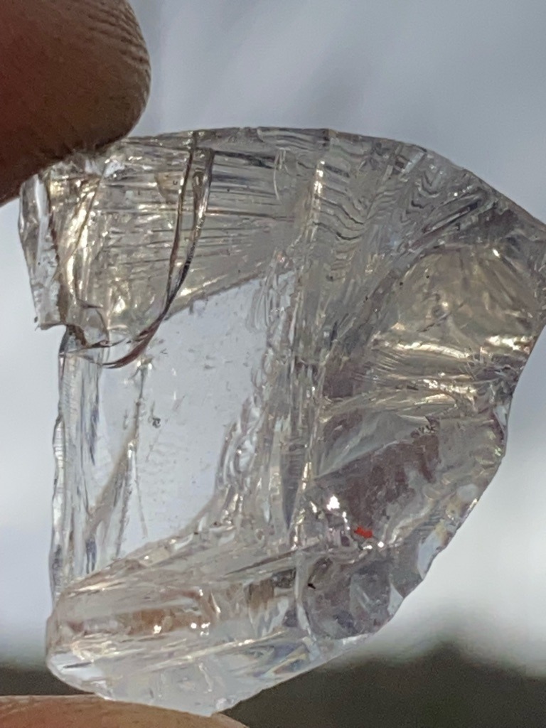 Natural Rough Crystal (Likely Quartz or Glass) - Rough/Uncut