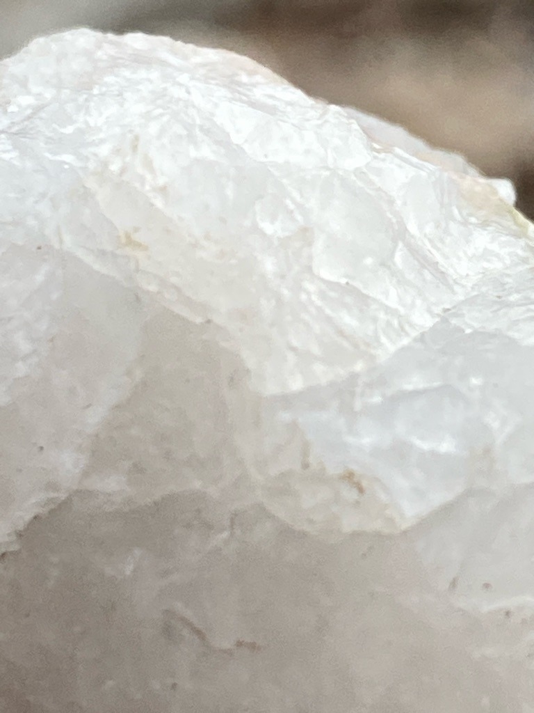 Natural rough mineral specimen, appearing to be quartz or a similar crystalline mineral rather than a gem-quality diamond - Uncut rough crystalline form