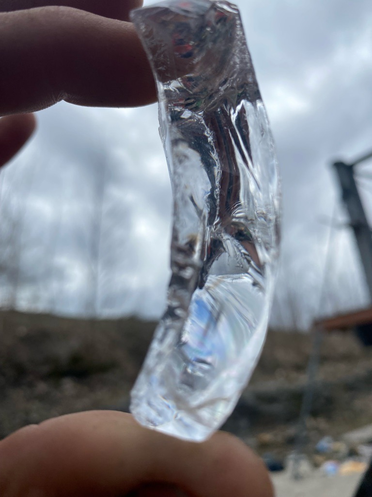 Likely Non-Diamond (Glass or Slag) - Rough / Irregular Fragment