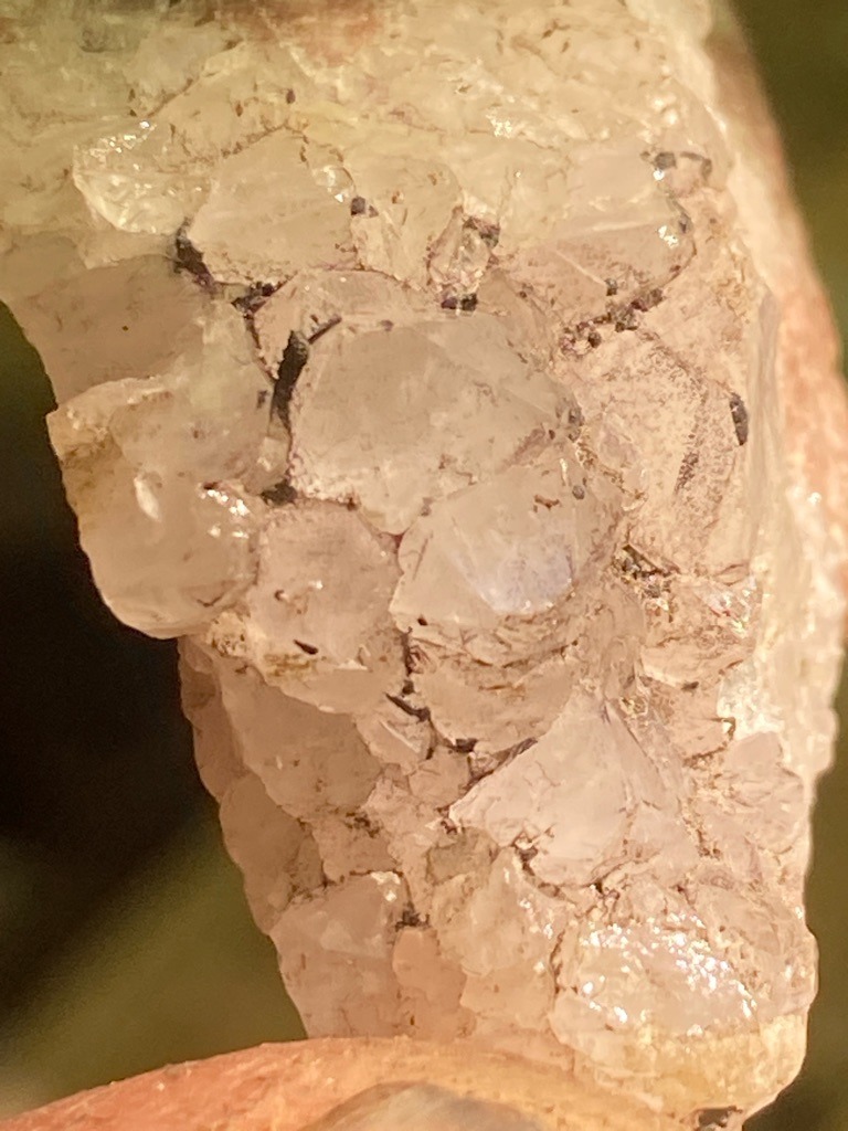 Natural rough mineral aggregate, potentially a cluster of diamond crystals or quartz/silicate matrix, but visually appears to be a raw crystalline formation - Rough crystal / Raw aggregate