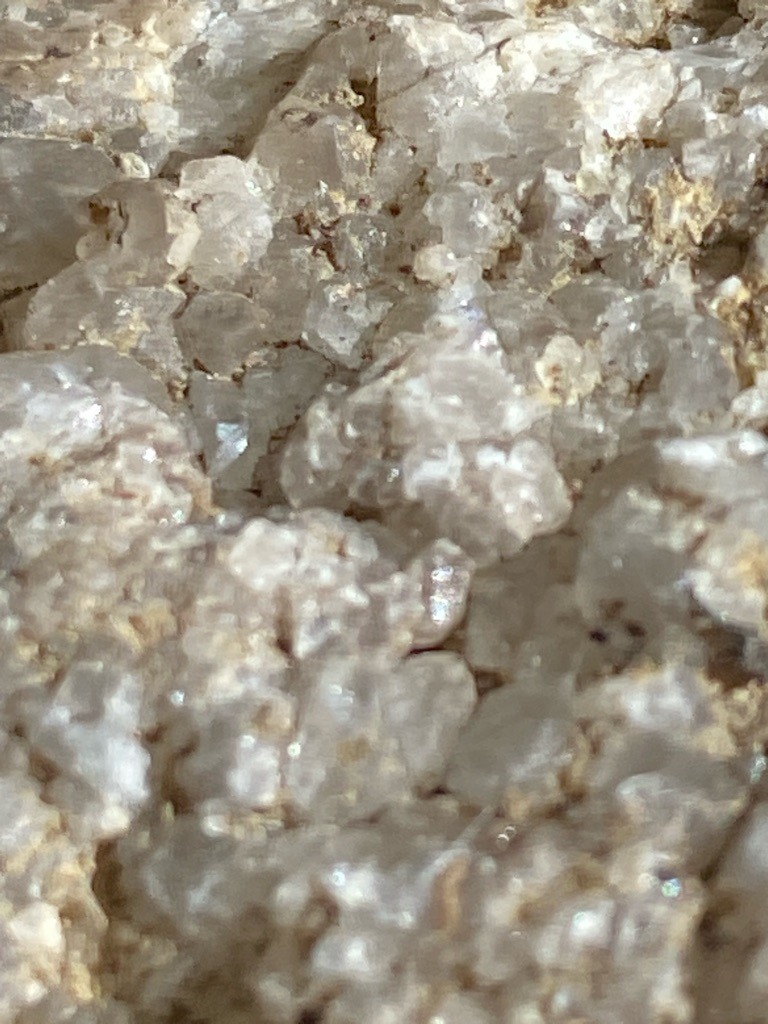 Rough Aggregate Mineral Matrix (Likely Quartz/Calcite, not a single gem-quality diamond specimen) - Rough crystalline aggregate, unpolished matrix
