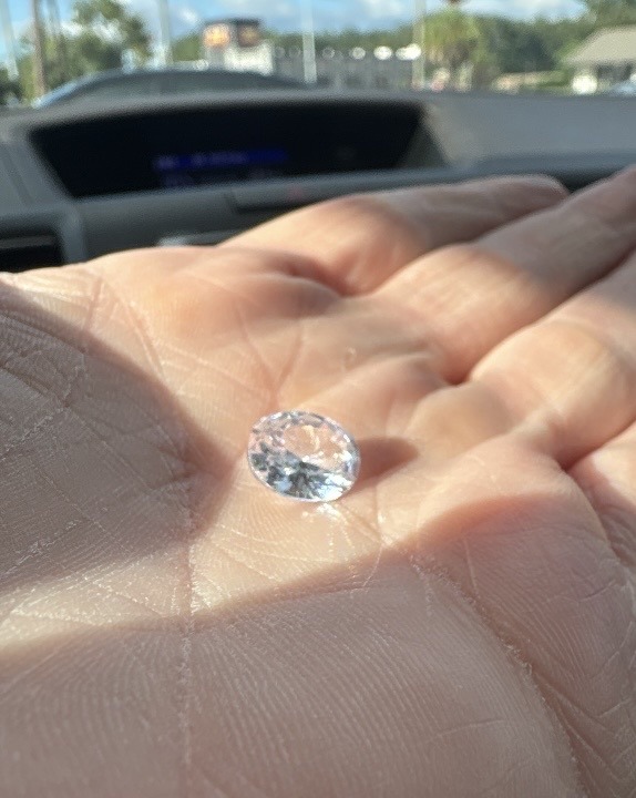 Cubic Zirconia or Synthetic Moissanite - Round Brilliant