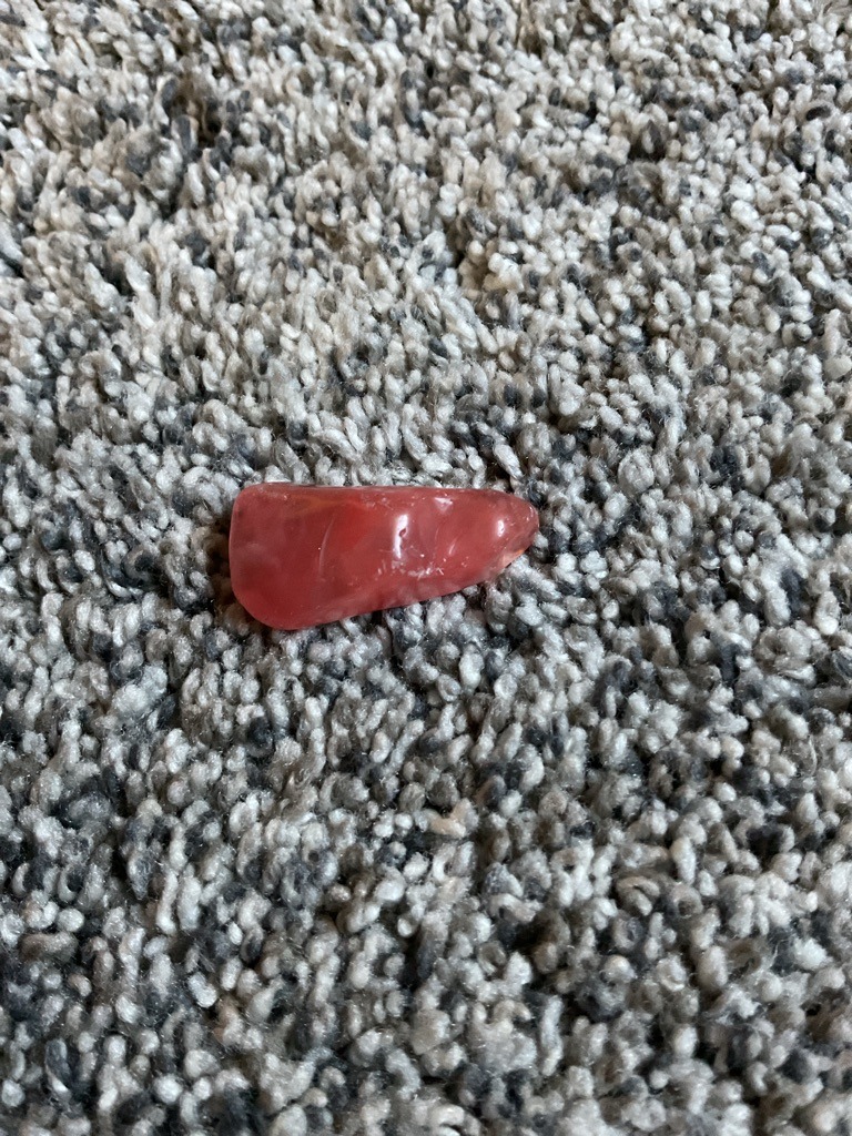 Non-Diamond / Likely Decorative Stone or Polymer - Rough/Freeform Tumble