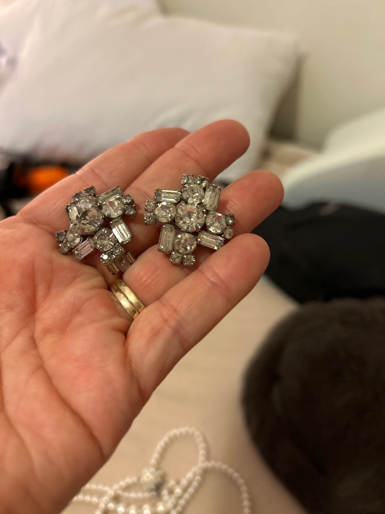 Cubic Zirconia / Glass / Costume Jewelry Rhinestones - Mixed (Round Brilliant and Baguette/Step Cut cluster)