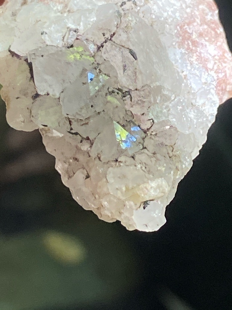 Natural rough crystal matrix (likely quartz or host rock containing micro-diamonds or reflective crystal inclusions) - Rough crystal / Irregular aggregate formation with natural faces