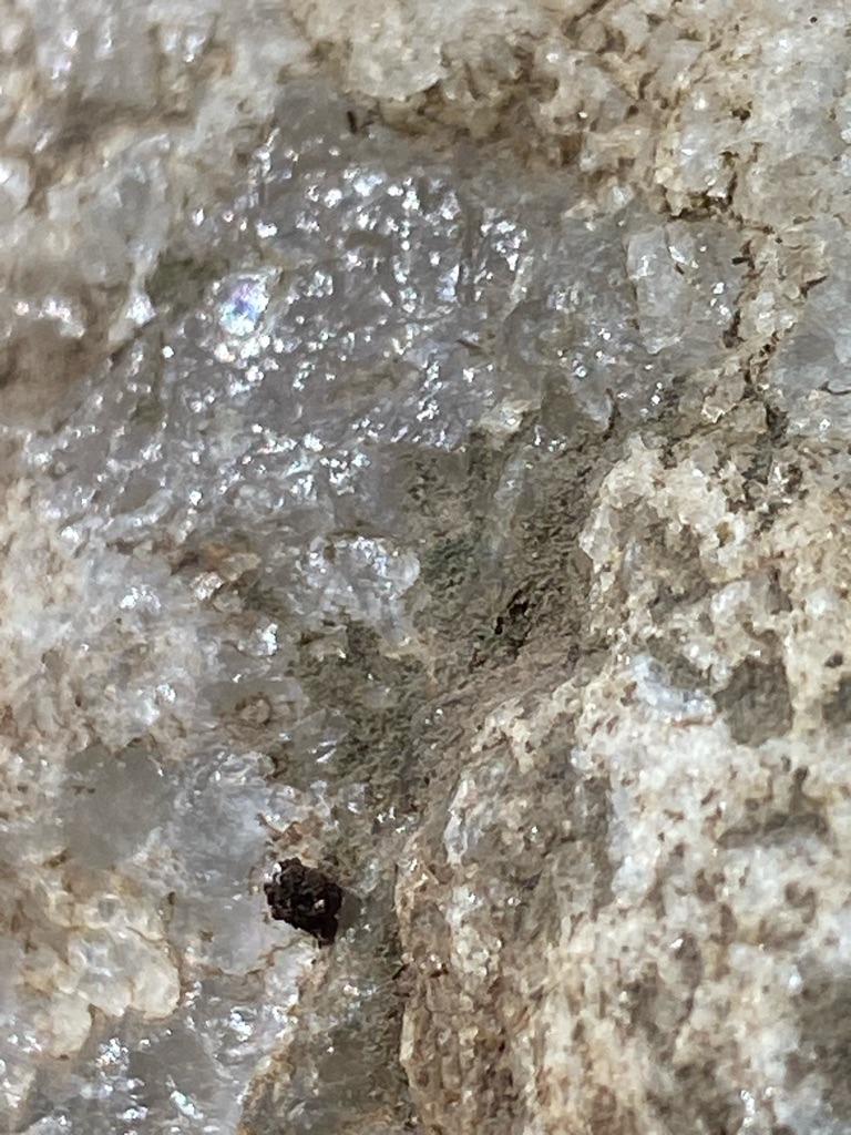 Not a diamond; this image depicts natural crystalline aggregate rock or mineral formation, likely quartz or calcite geode matrix. - Rough crystal aggregate / Irregular matrix cluster