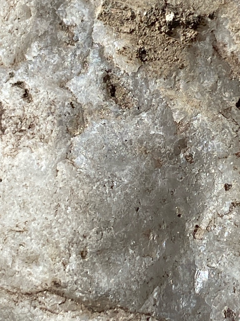 Rough diamond crystal embedded in host matrix - Uncut octahedral/dodecahedral natural crystal form