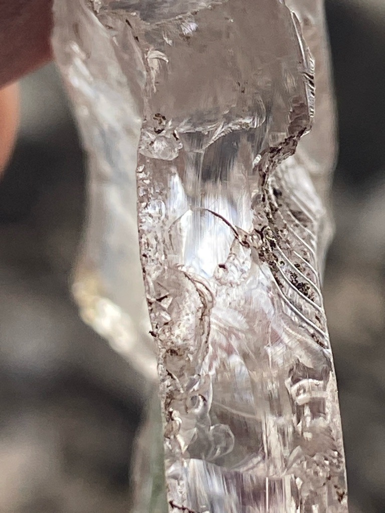 Quartz or raw mineral crystal (Not a diamond) - Rough / Uncut / Natural crystal form