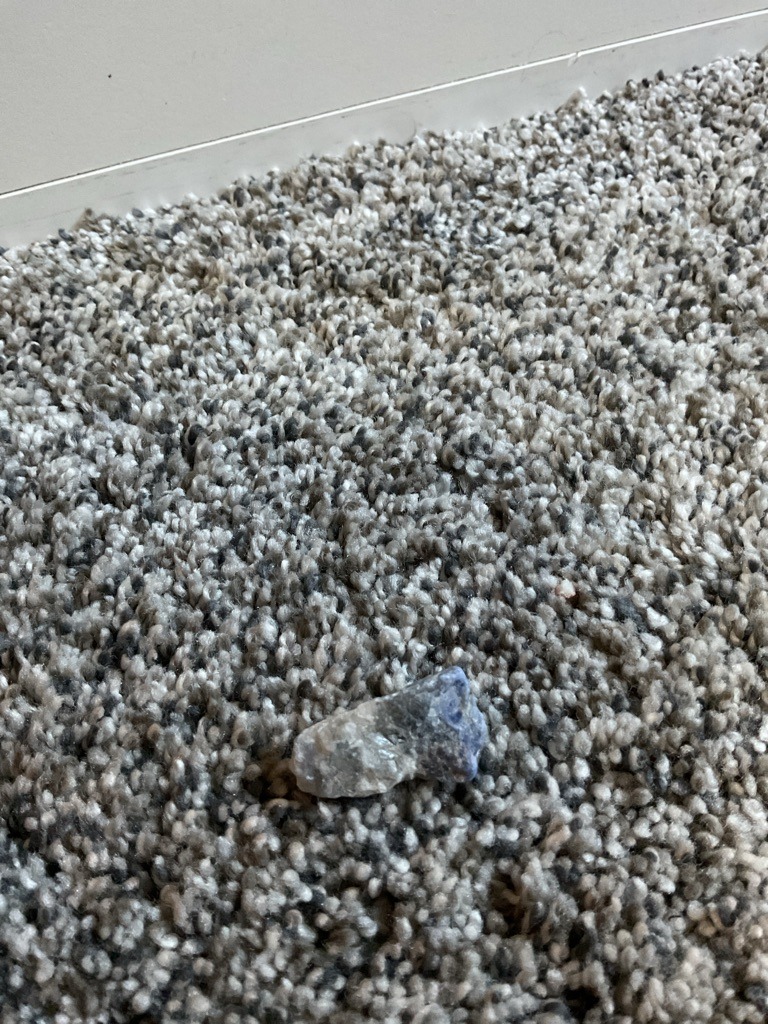 Non-diamond mineral (potential rough Quartz or Fluorite specimen) - Rough / Uncut (Natural crystal habit)