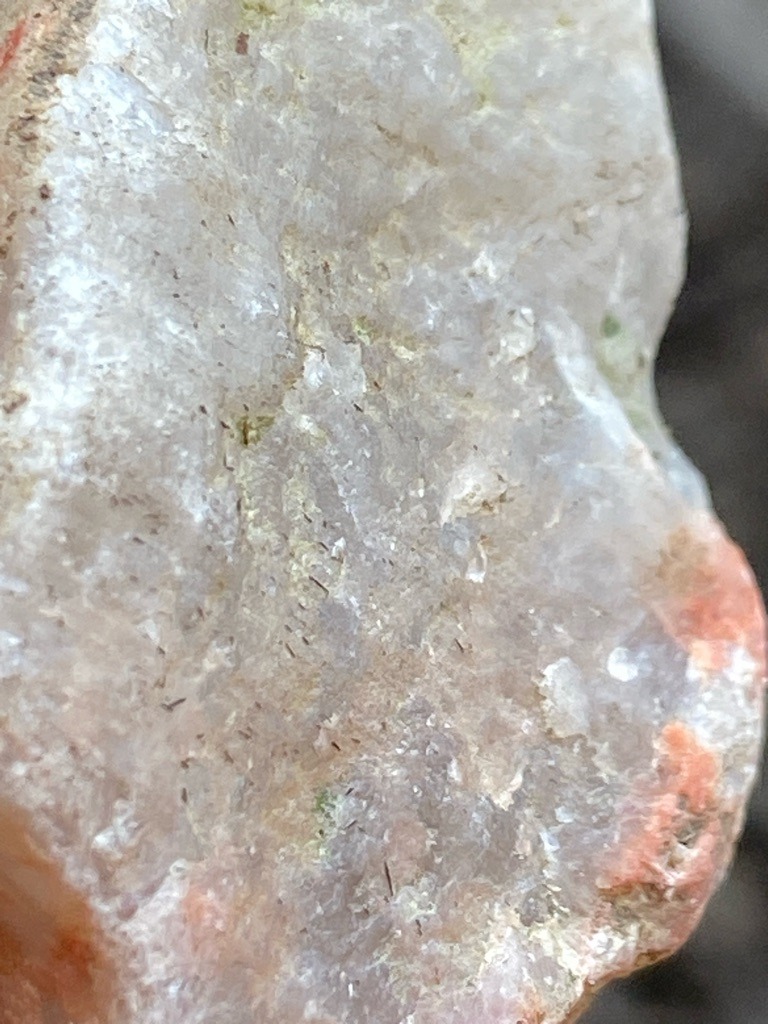 Natural Mineral Specimen (Quartz/Matrix with inclusions, not a cut diamond) - Rough / Uncut Crystal Matrix