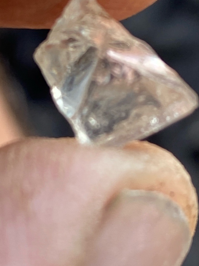 Natural rough diamond - Uncut rough octahedral crystal