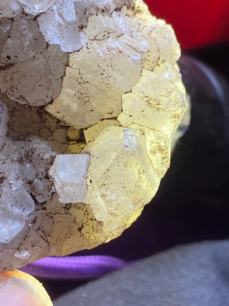 Not a diamond; this specimen appears to be a mineral crystal matrix, possibly quartz, calcite, or a similar rough crystalline silicate/carbonate rock cluster rather than gemstone diamond. - Raw, uncut crystal habit featuring natural faces and cubic/octahedral-like rough formations.