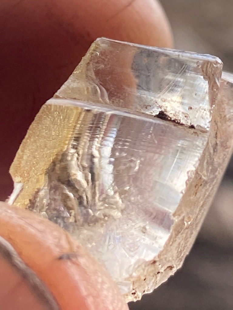Natural diamond crystal (uncut, rough mineral specimen) - Irregular rough crystal with octahedral/cubic tendencies