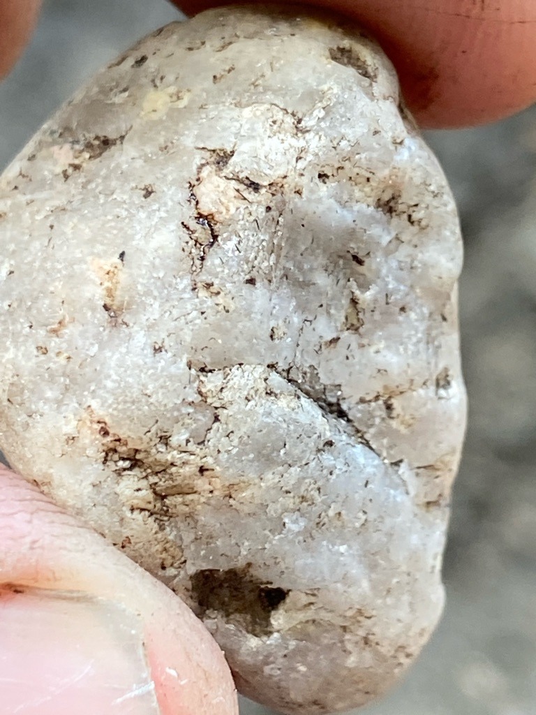 Rough Quartz / Mineral Pebble (Not a Diamond) - Natural / Untouched Pebble Shape