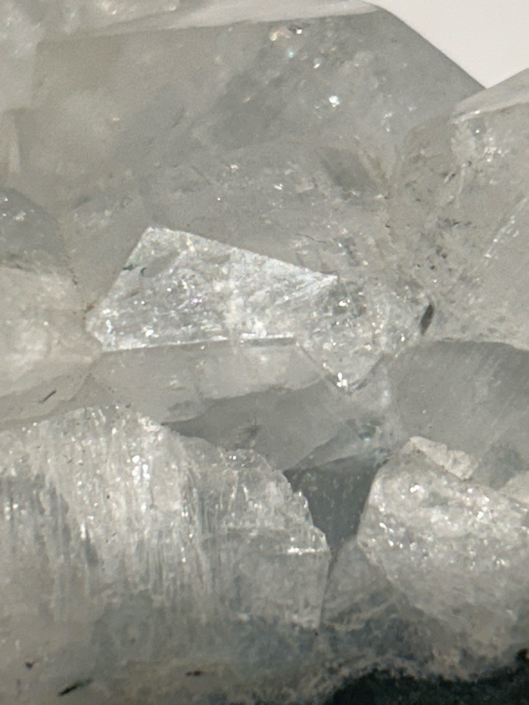 Rough Crystal Matrix (Non-gem quality mineral specimen, likely Quartz or Calcite rather than polished diamond) - Natural Crystalline / Raw Aggregate