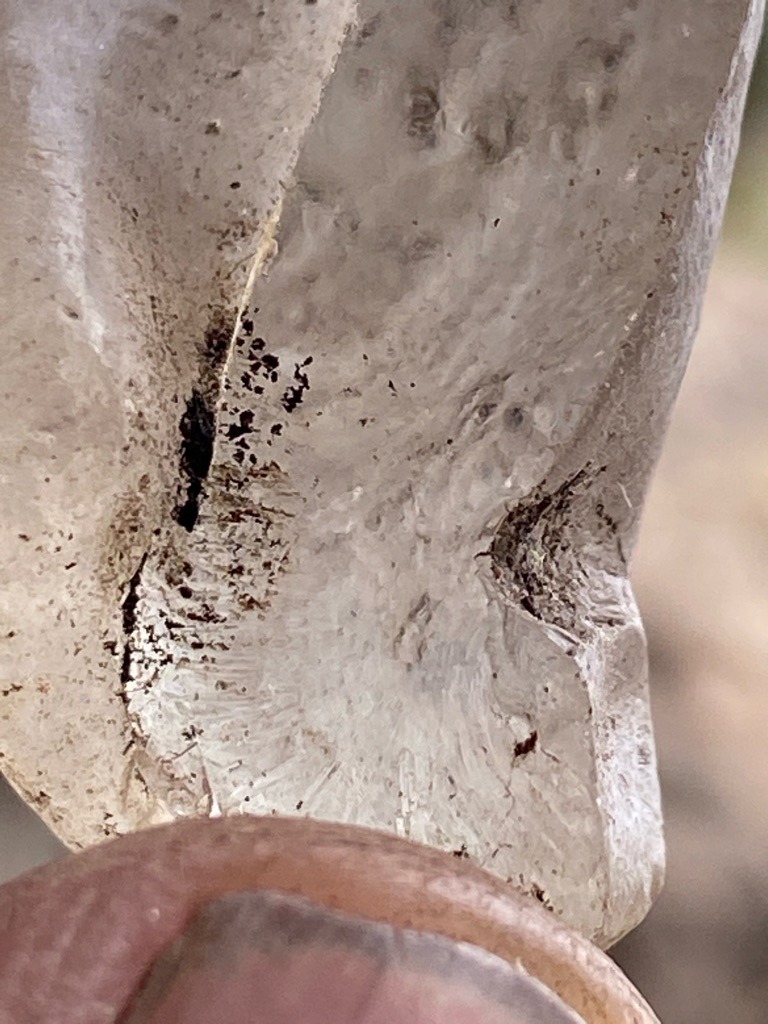 Natural rough mineral crystal (likely quartz or similar silicate rather than a gem-grade diamond based on crystal habit, surface features, and lack of cubic/octahedral diamond crystallization) - Uncut raw crystal fragment / Irregular rough