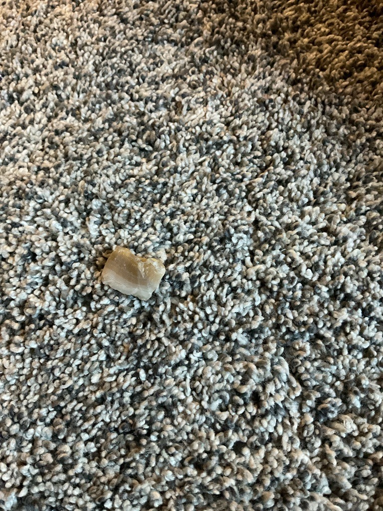 The object in the image is not a diamond. It appears to be a natural rough stone, likely a variety of chalcedony like banded agate or a similar silicate mineral. - Rough / Uncut / Irregular