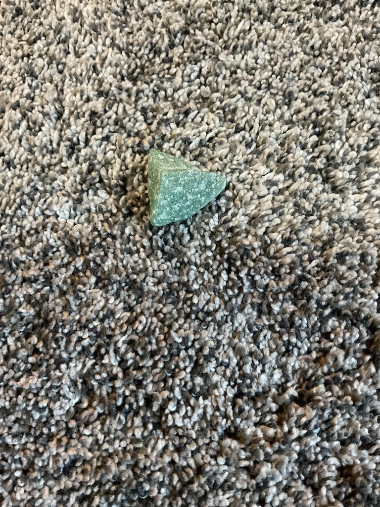 Non-Diamond / Green Quartz or Aventurine - Roughly Triangular / Pyramidal (Natural or Tumbled)