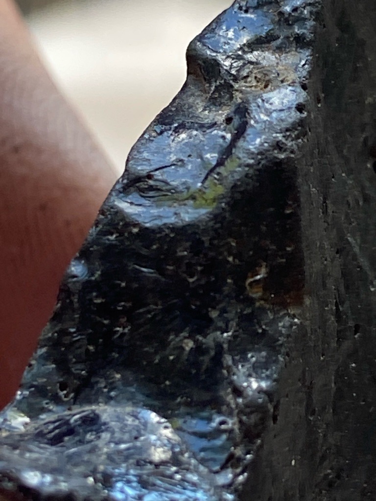 Not a diamond; appears to be raw carbonado or dark industrial mineral aggregate / carbonaceous rock - Uncut / Raw rough matrix