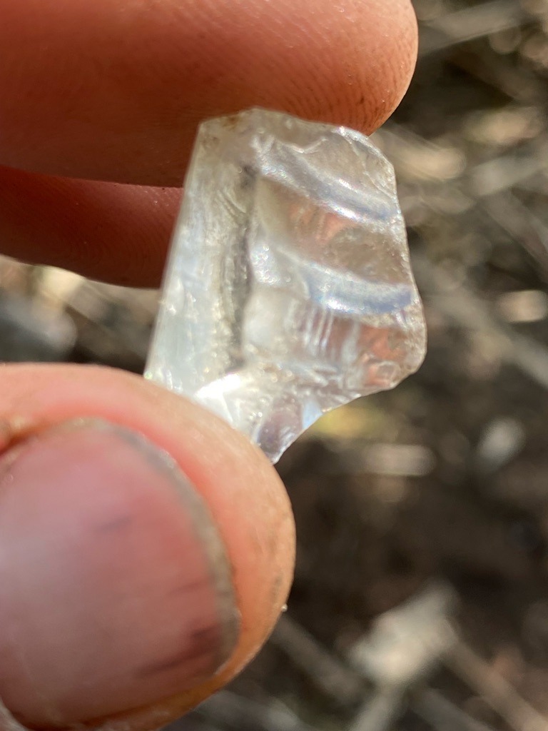 Rough Quartz or Common Glass (Potential Diamond Simulant) - Irregular / Rough (Uncut)