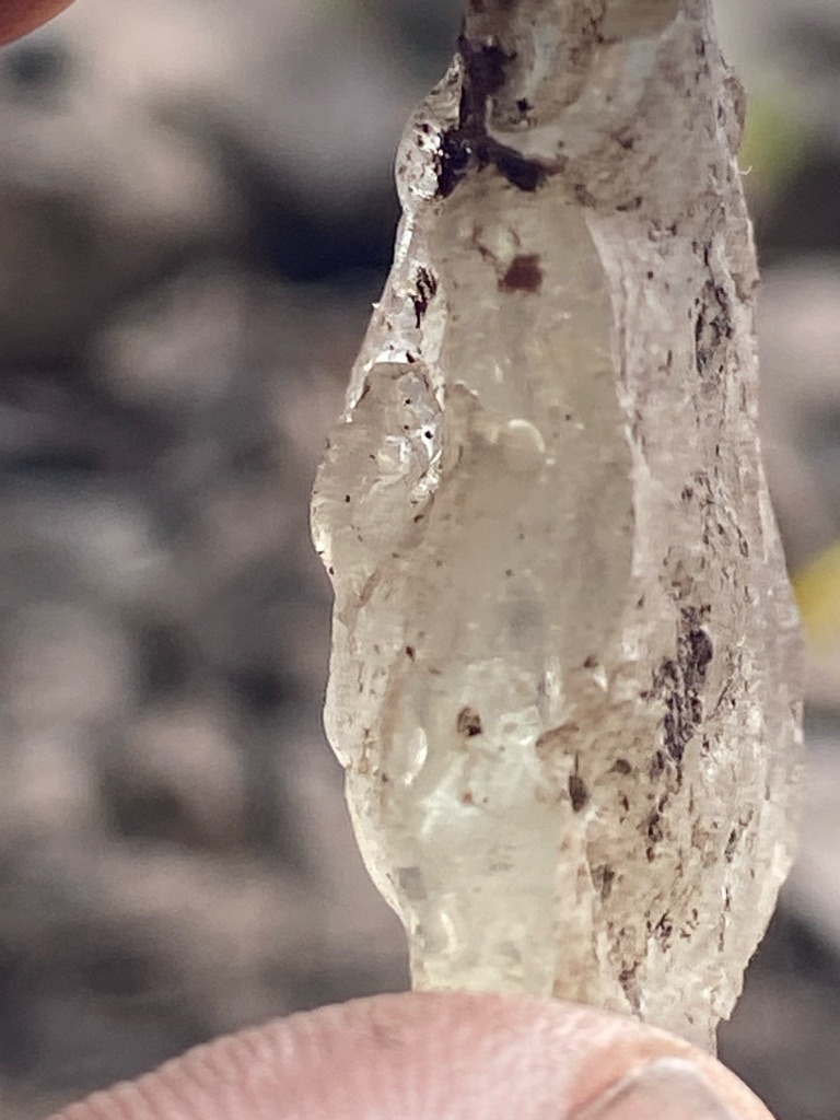 Natural (Rough Crystal / Alluvial Specimen) - Rough Crystal / Uncut Elongated Octahedron Fragment