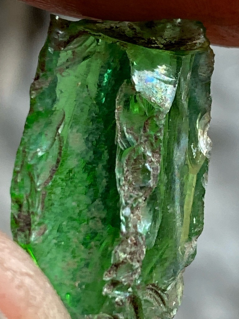 Natural (Rough green diamond, potentially irradiated or naturally colored) - Rough crystal / Uncut crystal form