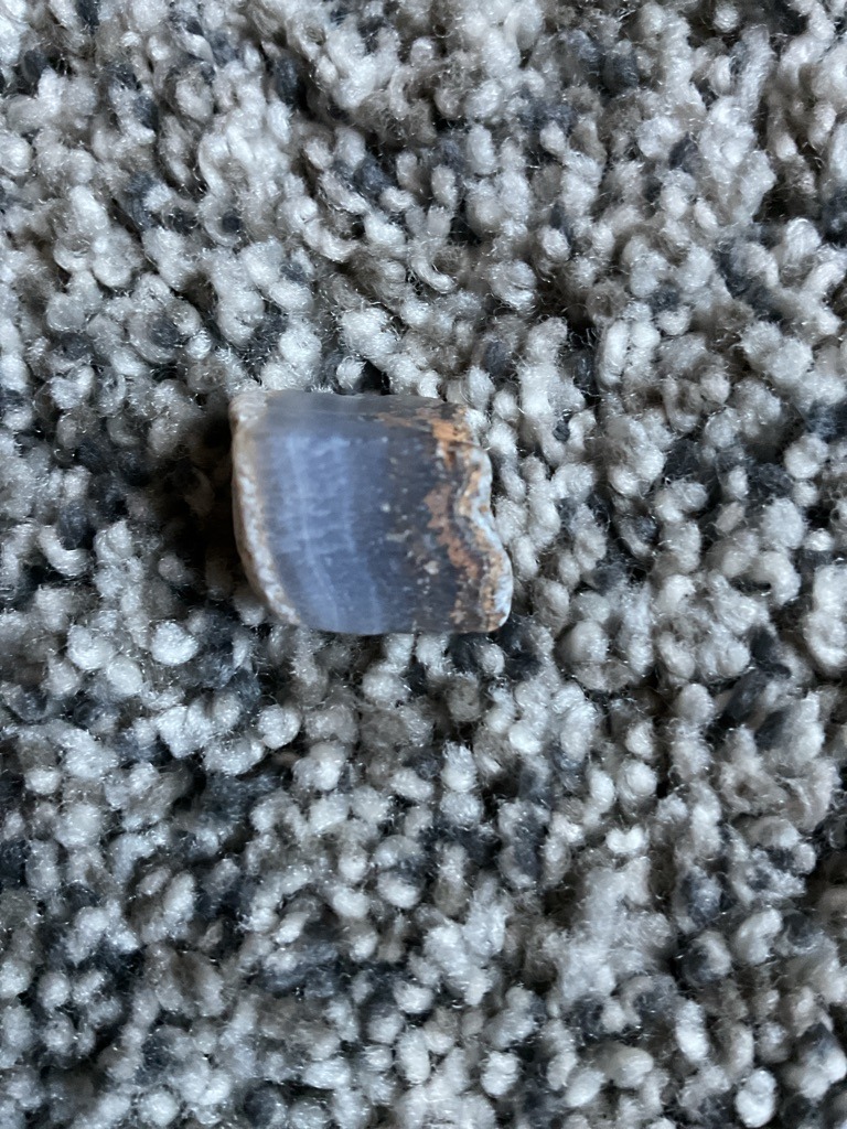 Non-diamond mineral (likely Agate/Chalcedony) - Rough/Raw irregular fragment