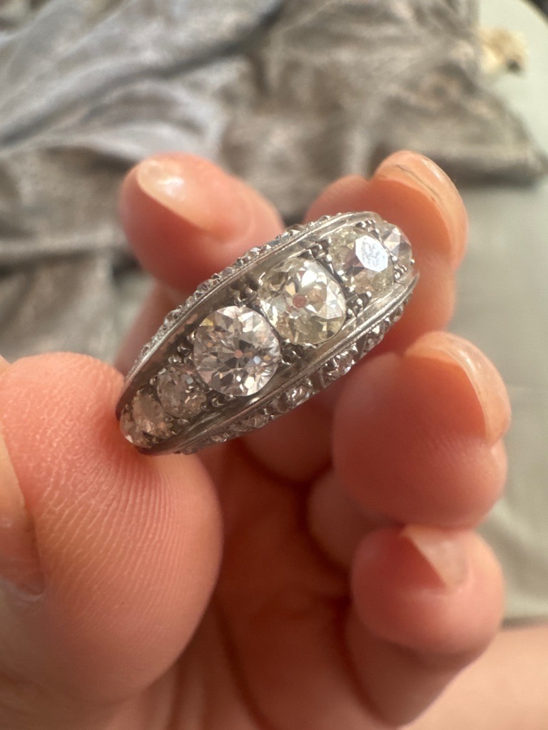 Natural Diamonds - Old European Cut / Transitional Cut (Multi-stone band)