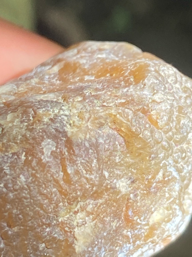 Not a diamond; this specimen appears to be an aggregate microcrystalline quartz such as chalcedony or agate, possibly heavily weathered or heat-treated. - Rough or uncut nodular aggregate mass, unpolished natural form.