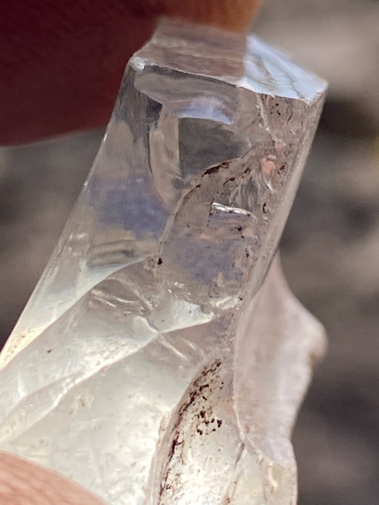 Rough Crystal (Likely Quartz or Diamond simulant based on appearance, non-gem grade visual profile) - Uncut Rough Crystal / Irregular Fragment