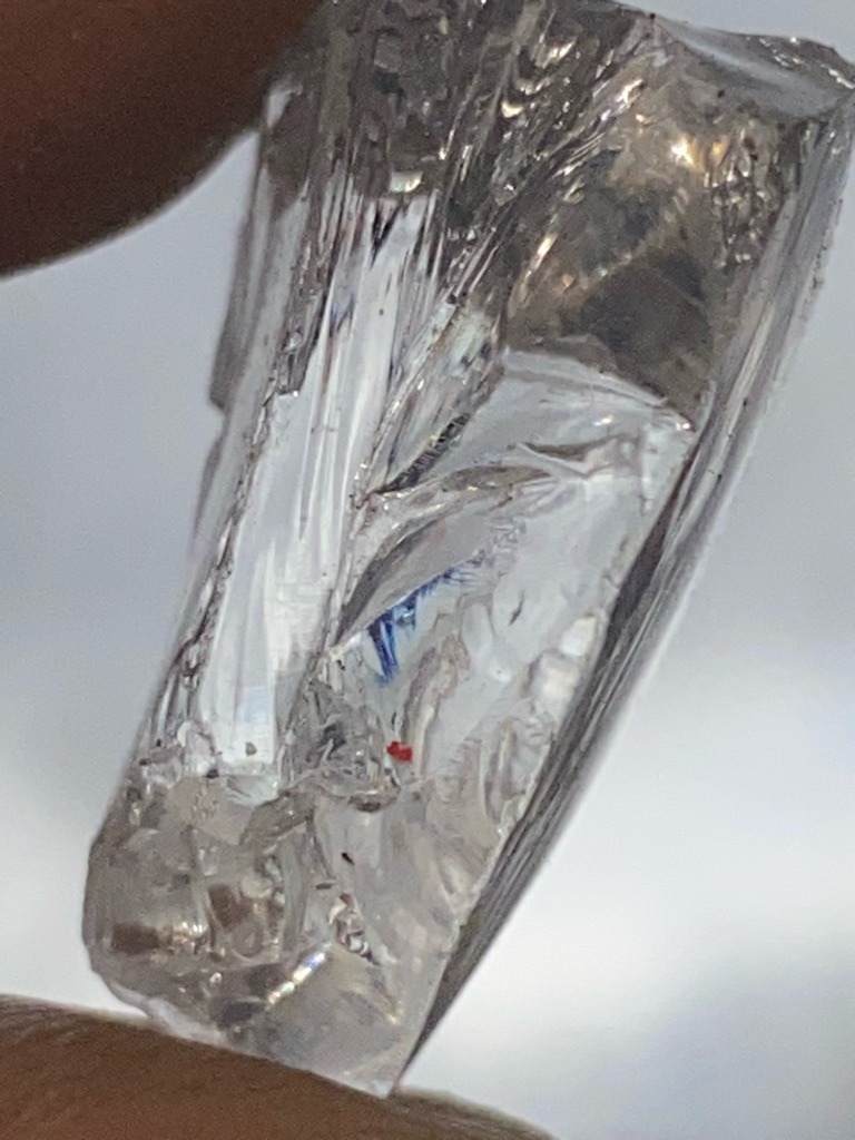 Natural Rough Diamond - Rough/Uncut Macle (Triangular/Flattened)