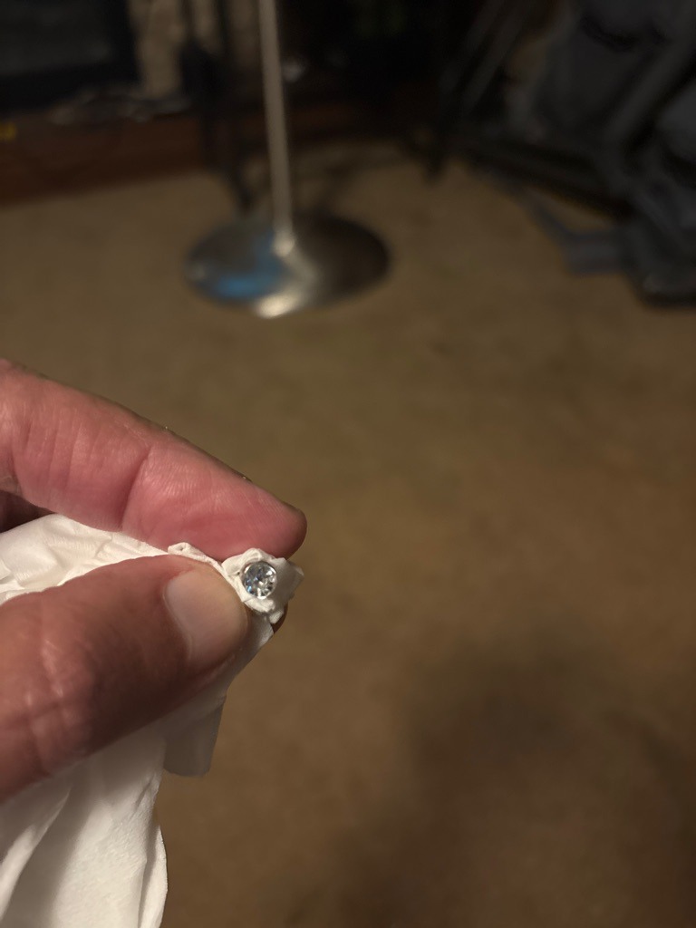 Natural Diamond (Likely) - Round Brilliant
