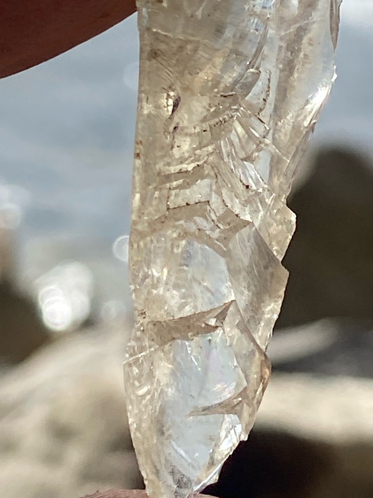 Natural rough crystal fragment - Uncut raw crystal (irregular fragment)