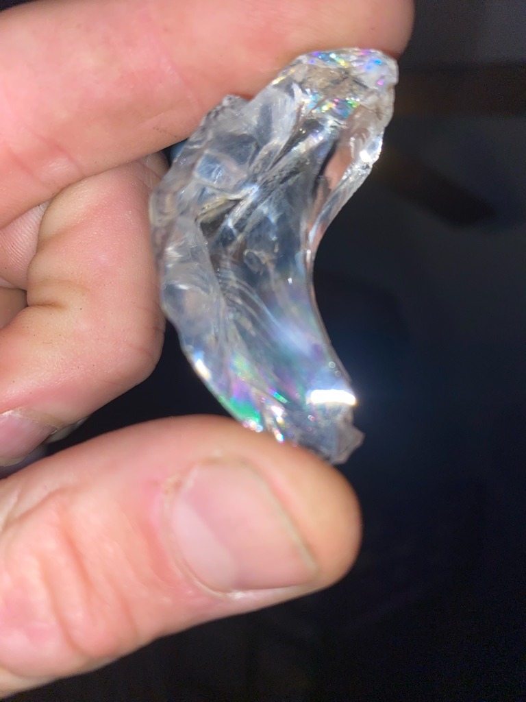 Probable Glass or Silicon Carbonate (Non-Diamond) - Rough/Irregular Fragment