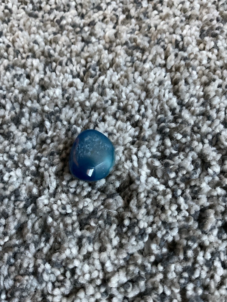 Non-Diamond (Likely Dyed Agate or Chalcedony) - Tumbled/Baroque (Non-faceted)