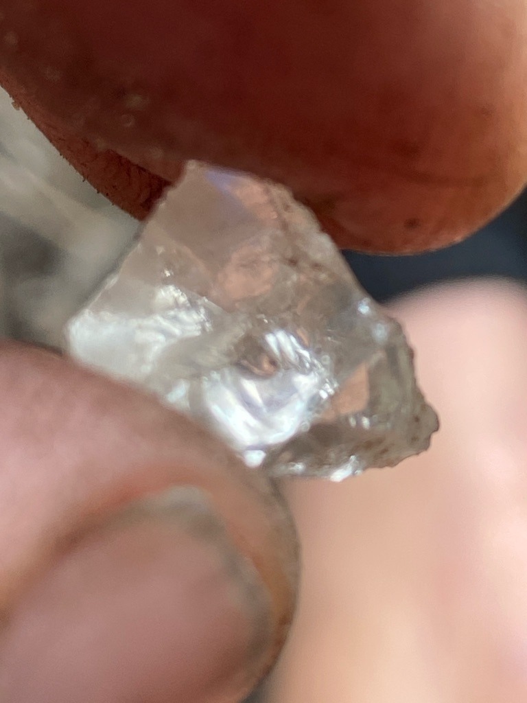 Natural rough diamond - Rough uncut crystal (octahedral/irregular morphology)