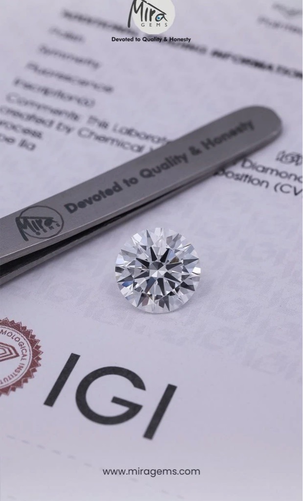 Lab-Grown Diamond (CVD) - Round Brilliant